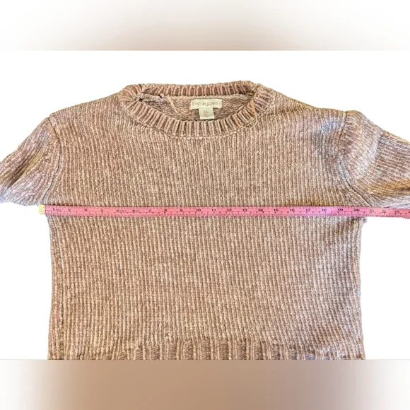 Cynthia Rowley Chenille Sweater Sand Beige Color Sz S - Picture 3 of 9
